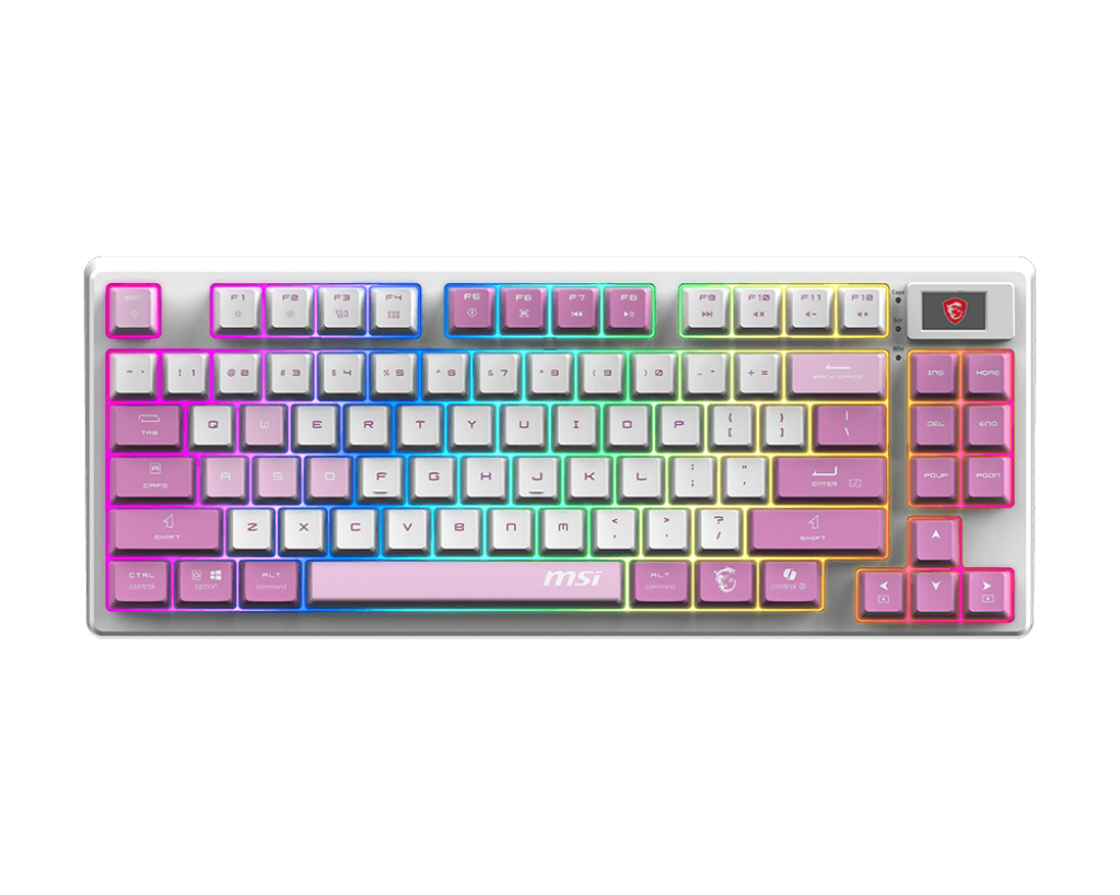 TECLADO MSI FORGE-GK600-TKL-W-VIOLET-US