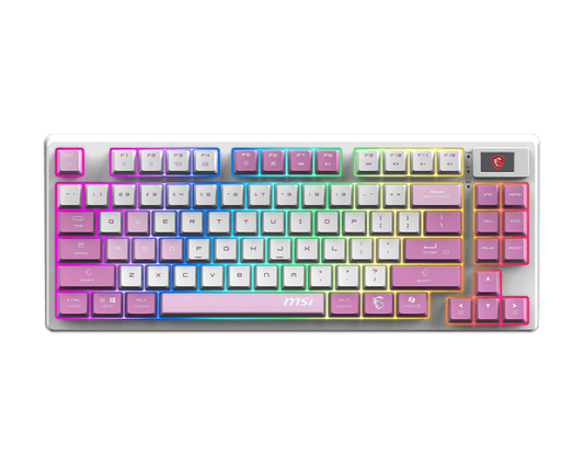 TECLADO MSI FORGE-GK600-TKL-W-VIOLET-US