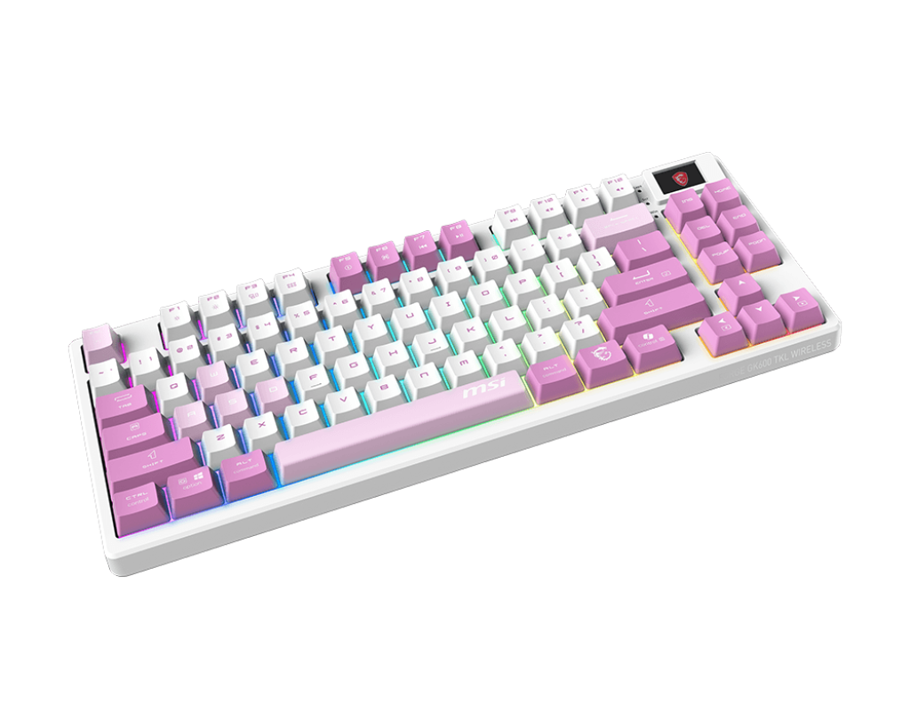 TECLADO MSI FORGE-GK600-TKL-W-VIOLET-US