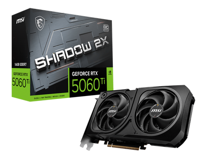 GeForce RTX™ 5060 Ti 16G SHADOW 2X OC PLUS